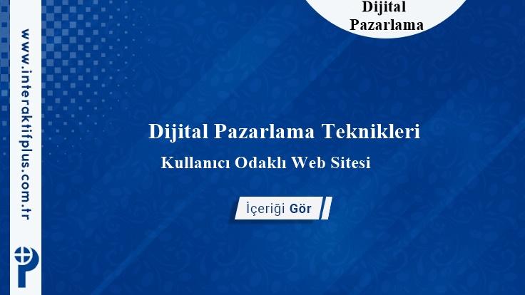 Dijital Pazarlama Teknikleri