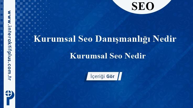 Kurumsal Seo Danışmanlığı Nedir