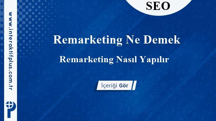 Remarketing Ne Demek