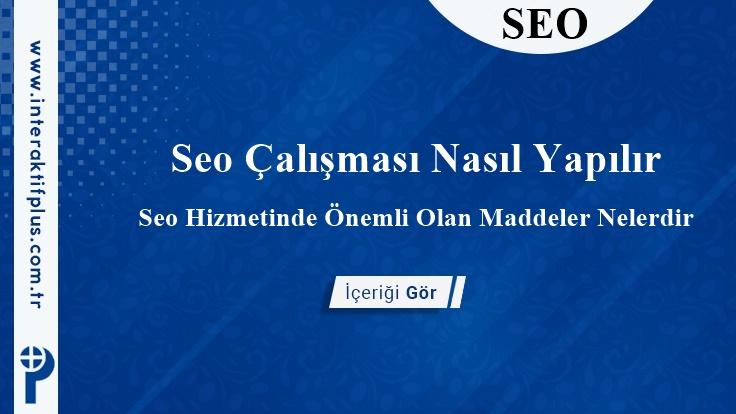 Seo Çalışması Nasıl Yapılır