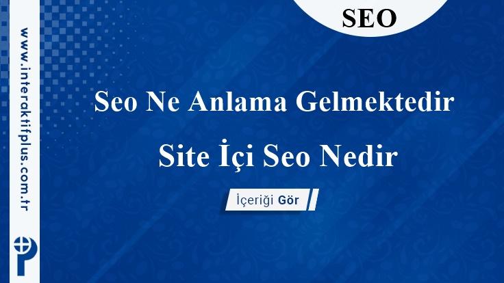 Seo Ne Anlama Gelmektedir