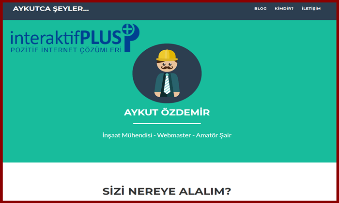 Aykutozdemir.com.tr Tanıtım Yazısı