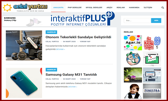 Celalyurtcu.com Tanıtım Yazısı