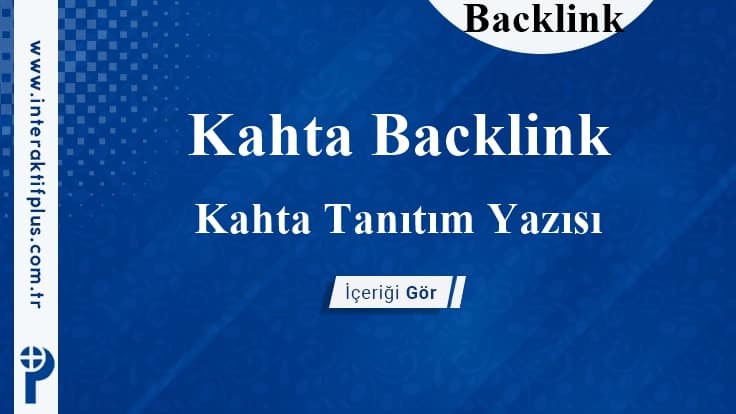 Kahta Backlink