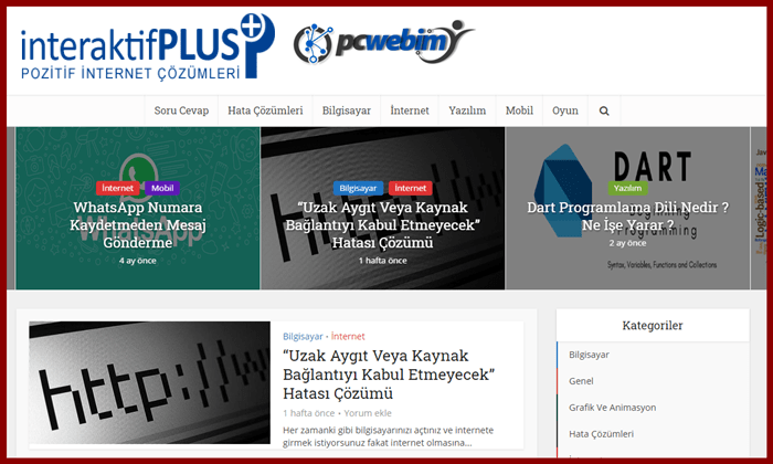 Pcwebim.com Tanıtım Yazısı