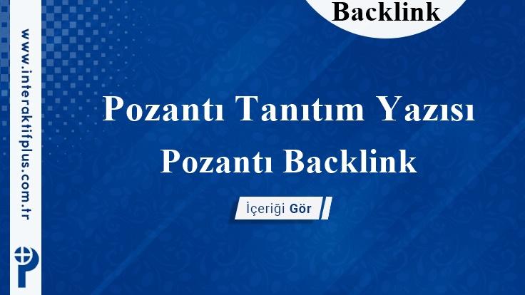 Pozantı Backlink