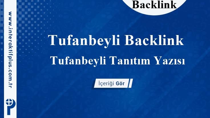 Tufanbeyli Backlink