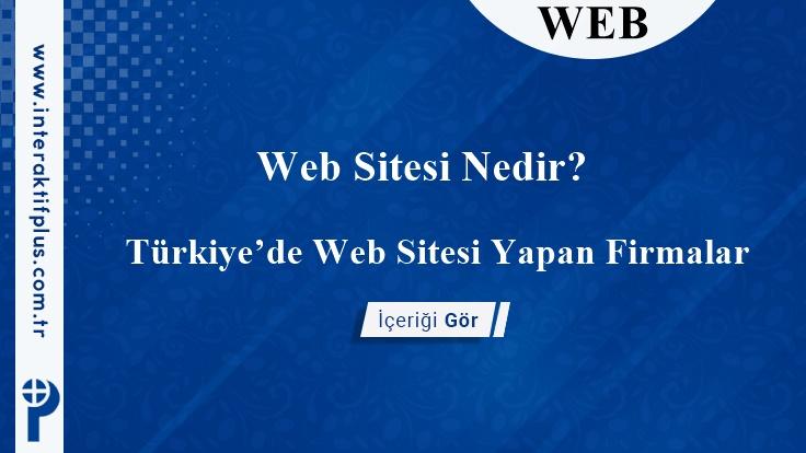Web Sitesi Yapan Firmalar İstanbul